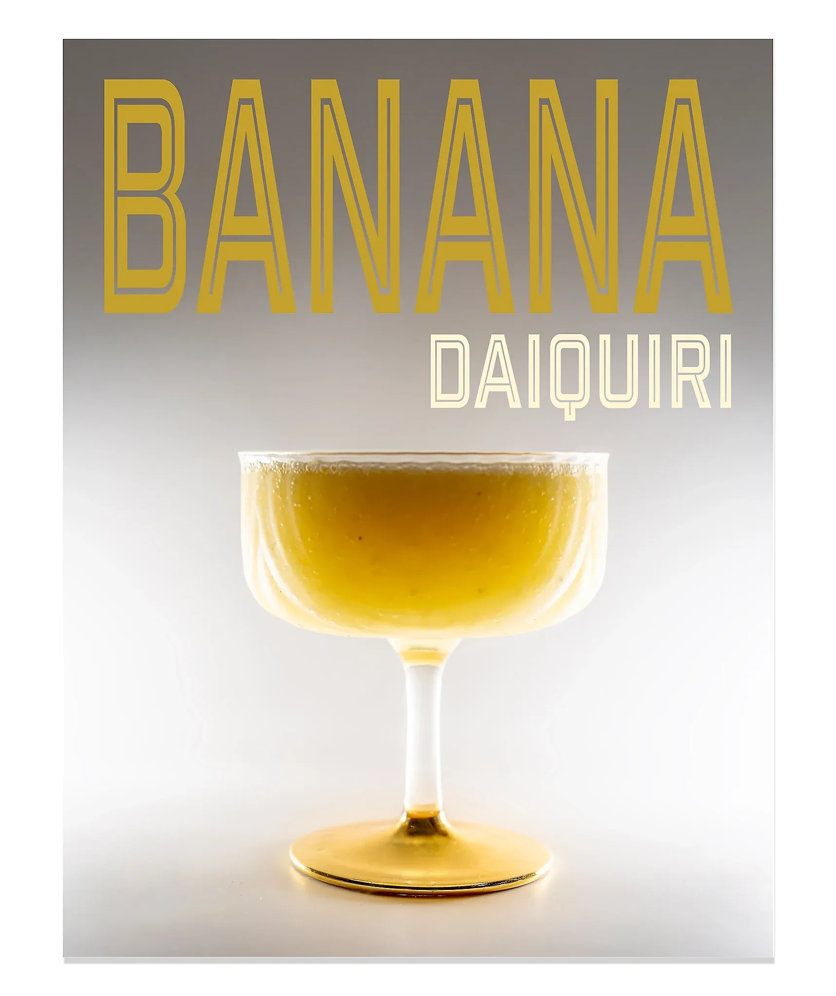 Creamy Banana Daiquiri magazine-style recipe cover