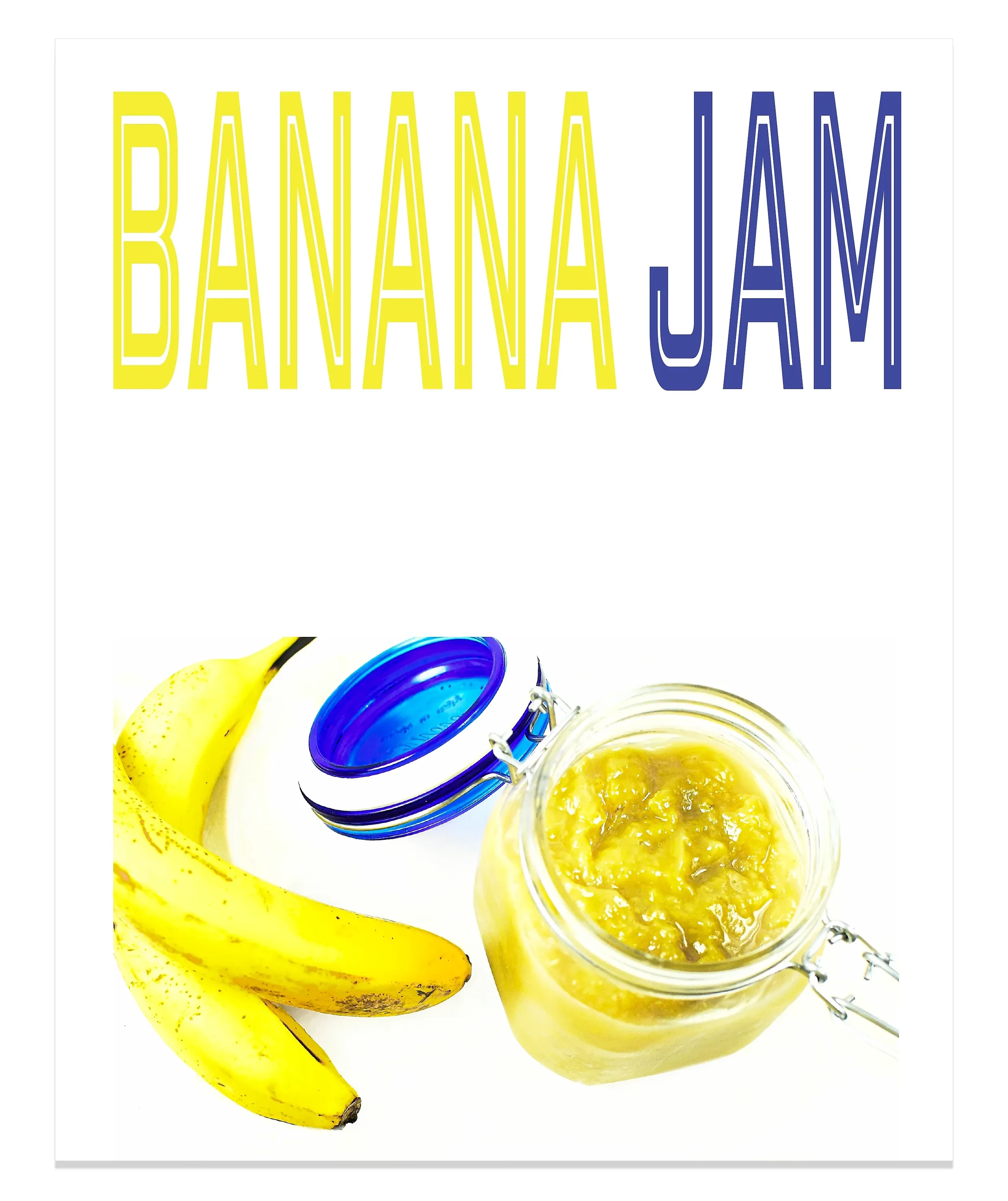 Banana Jam magazine-style recipe cover