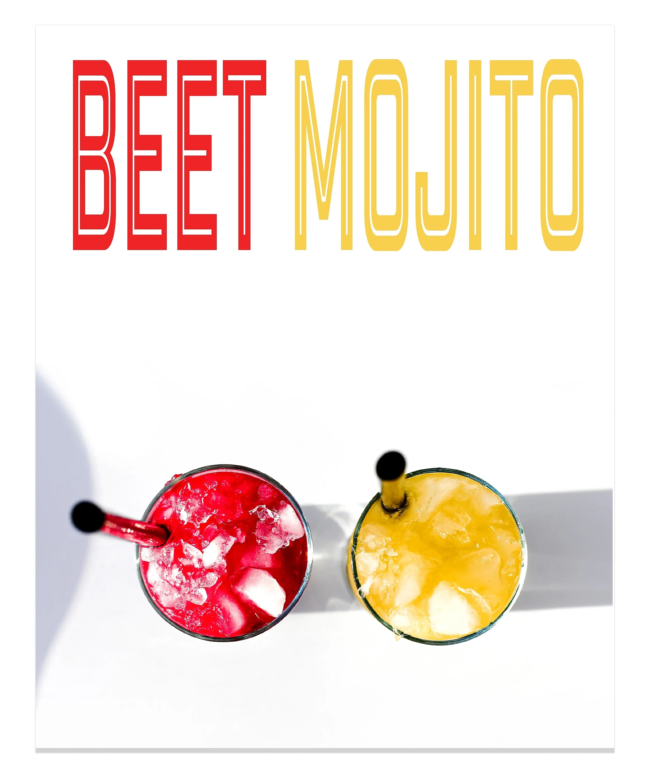 Beet Mojito magazine-style recipe cover