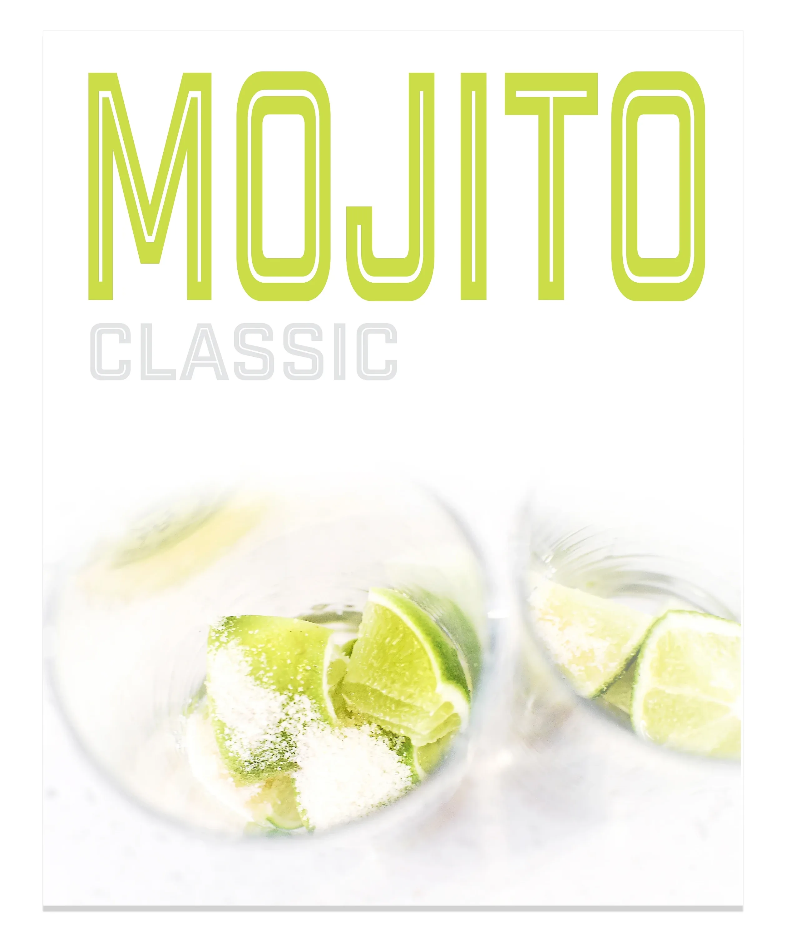 Classic Mojito magazine-style recipe cover