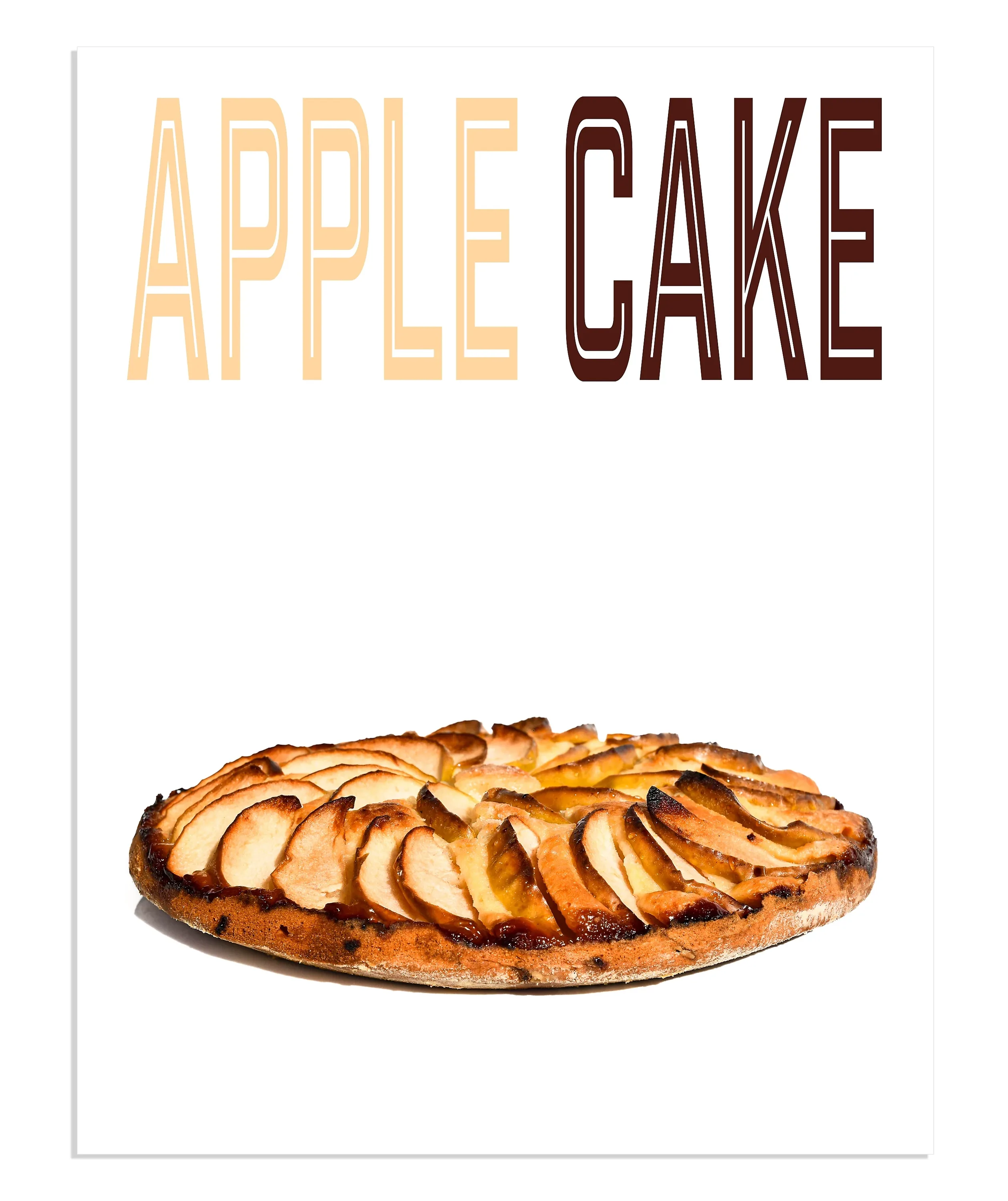 German Apple Cake magazine-style recipe cover