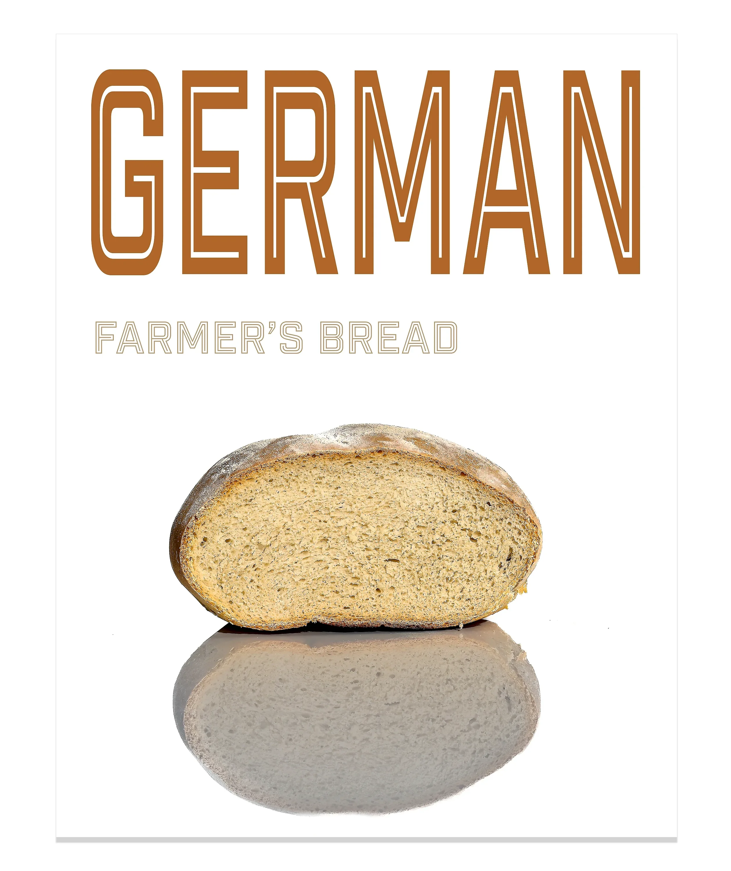 German Bread magazine-style recipe cover