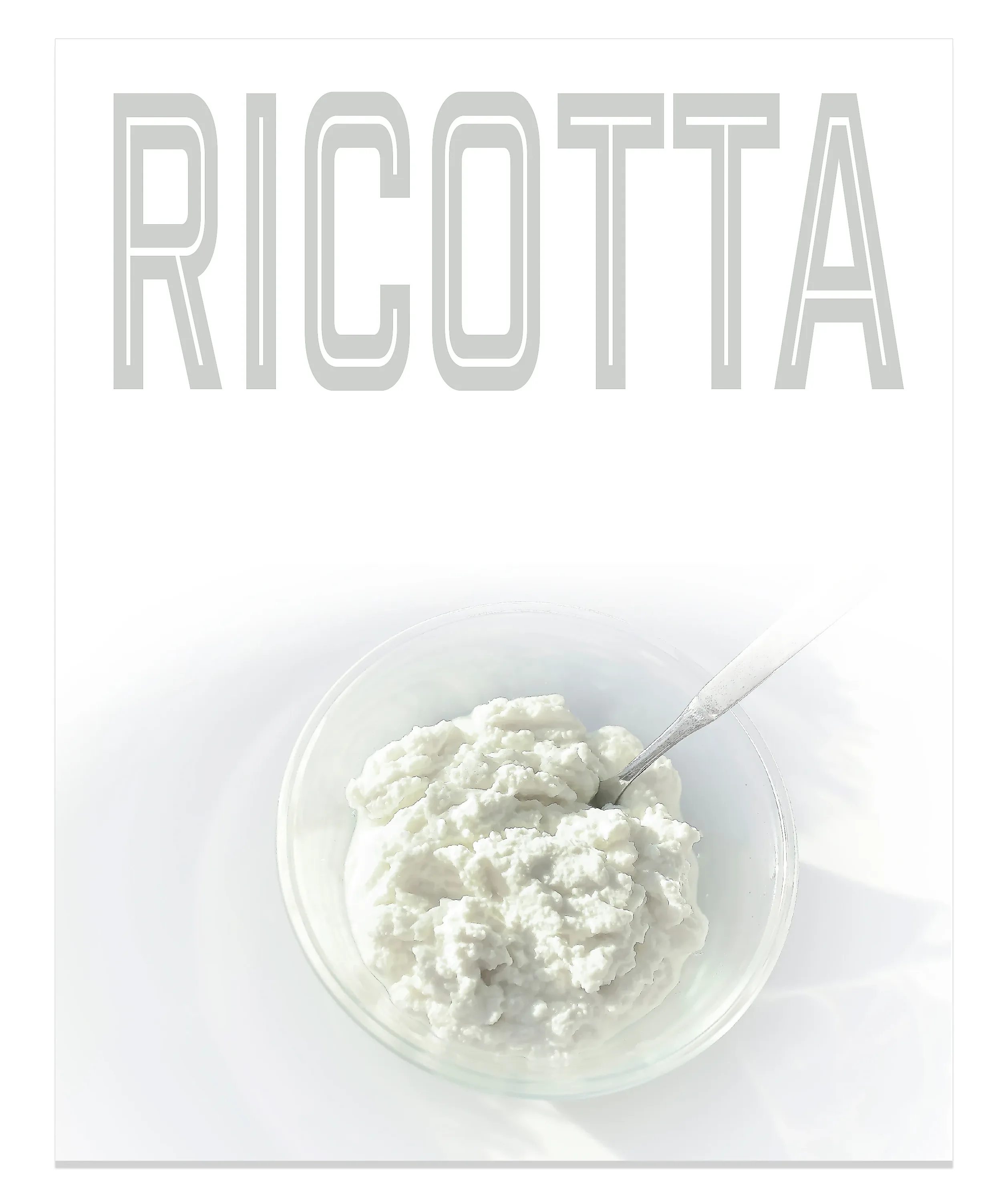 Homemade Ricotta Cheese magazine-style recipe cover