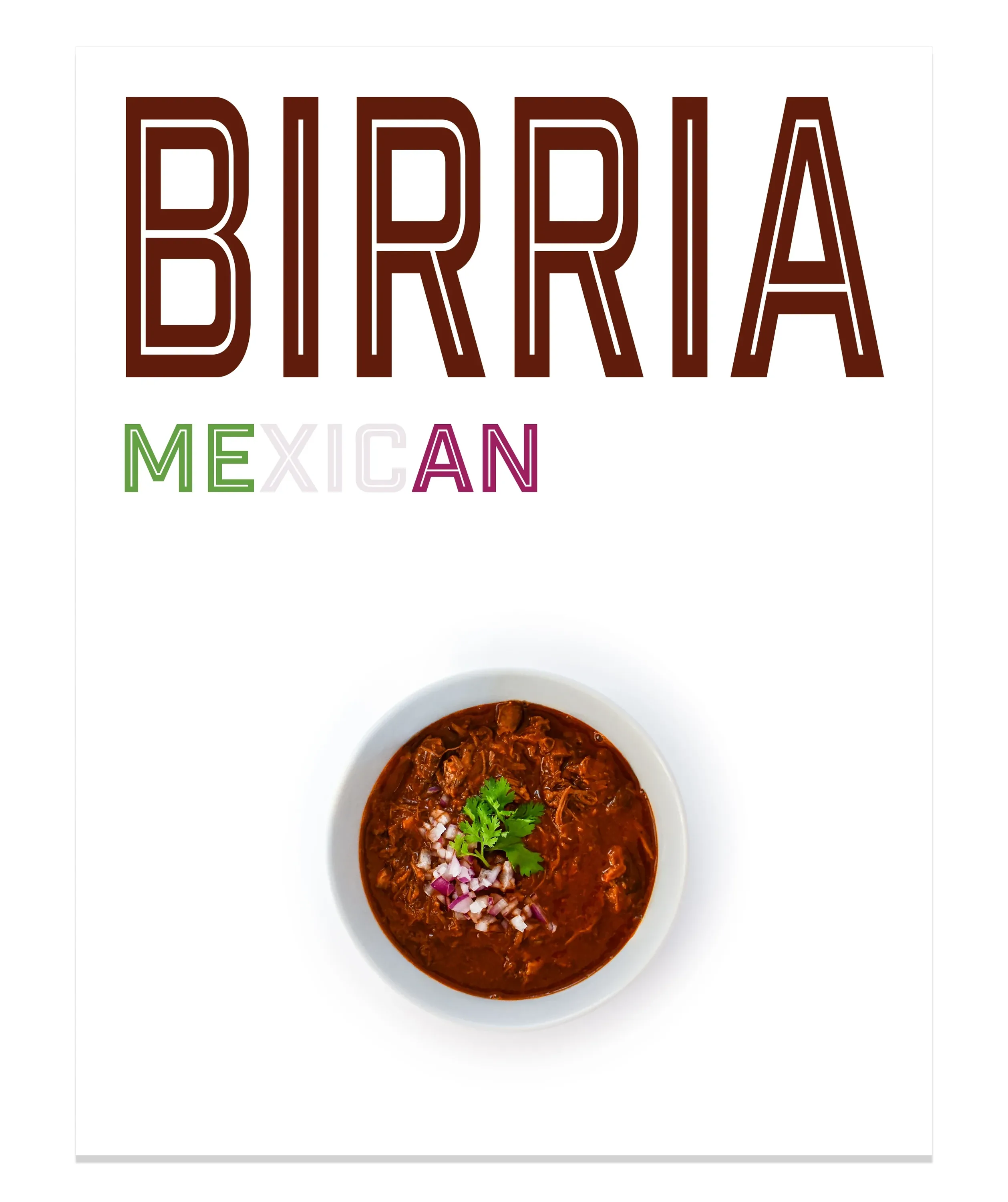 Mexican Birria magazine-style recipe cover