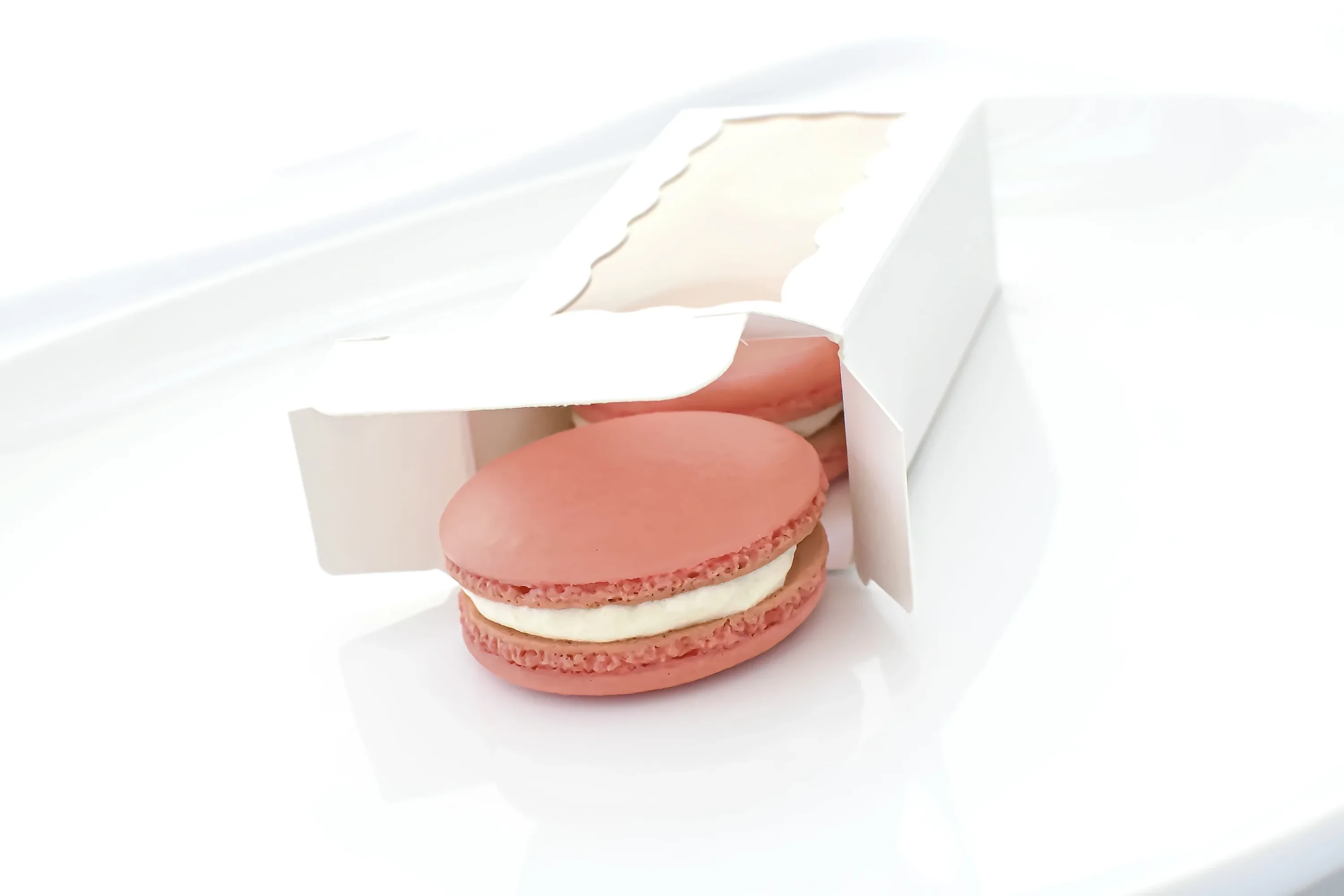 French macarons with colorful fillings