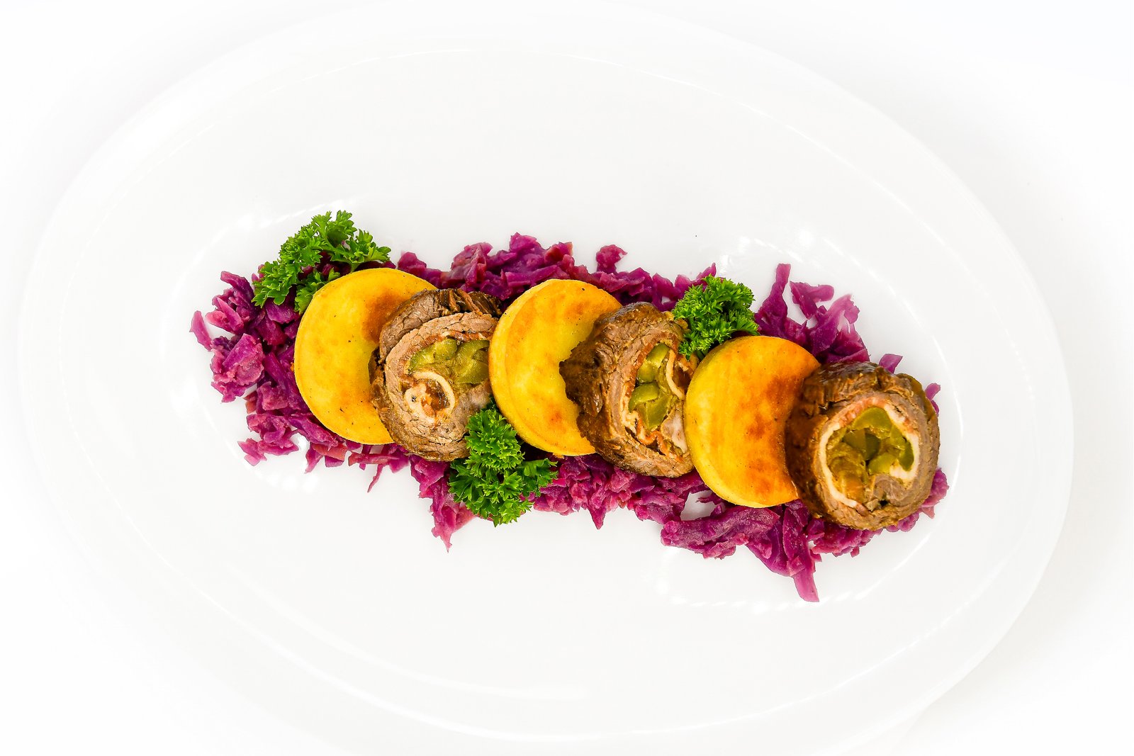 Beef Rolls with Potato Dumplings
