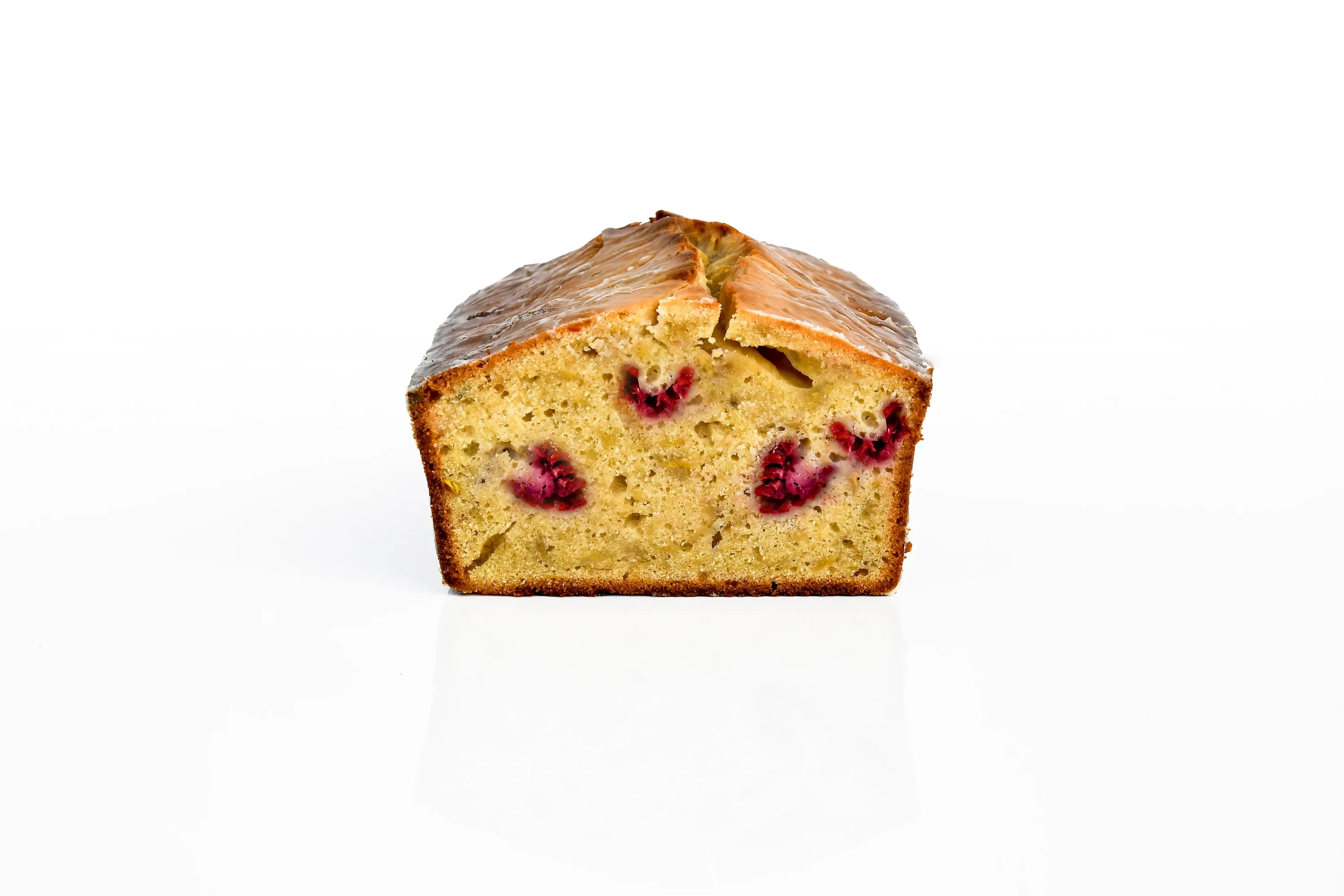 Banana Raspberry Lime Pound Cake
